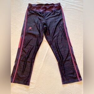 Salmon capri athletic lightweight leggings
